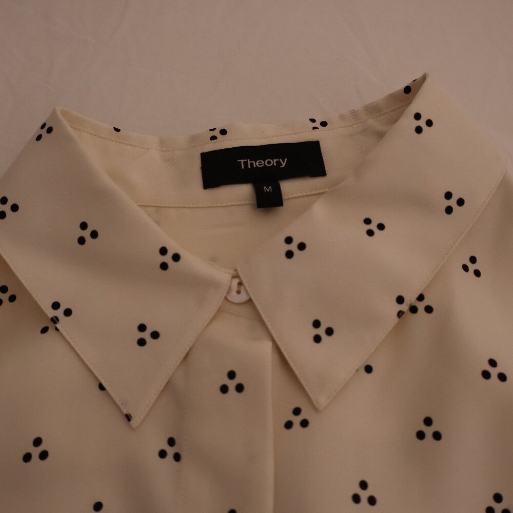 Theory Silk Button Down Shirt